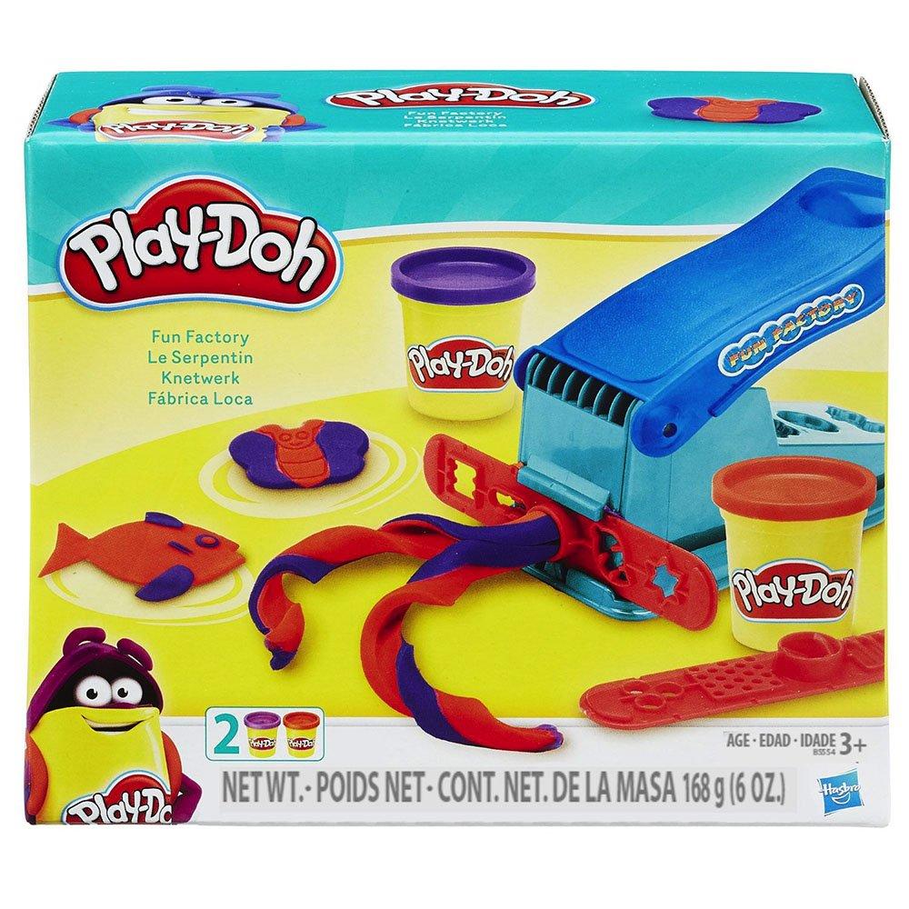 Play-Doh Play-Doh Basic Fun Factory Shape Making Machine with 2 Non-Toxic Play-Doh Colors