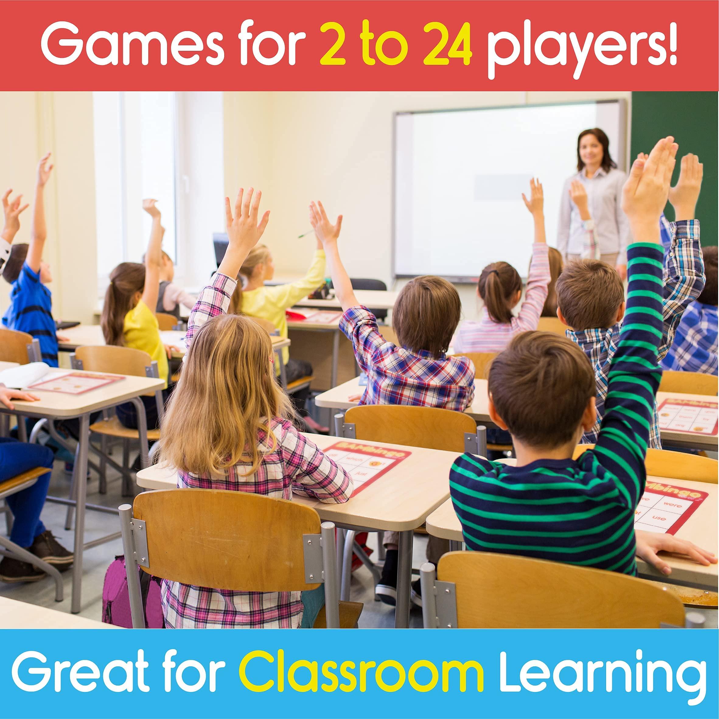 THE BAMBINO TREE THE BAMBINO TREE Sight Word Bingo Game Level 1 and 2 - Learn to Read Vocabulary for Kindergarten 1st Grade - Dolch\'s Fry\'s Words Lists