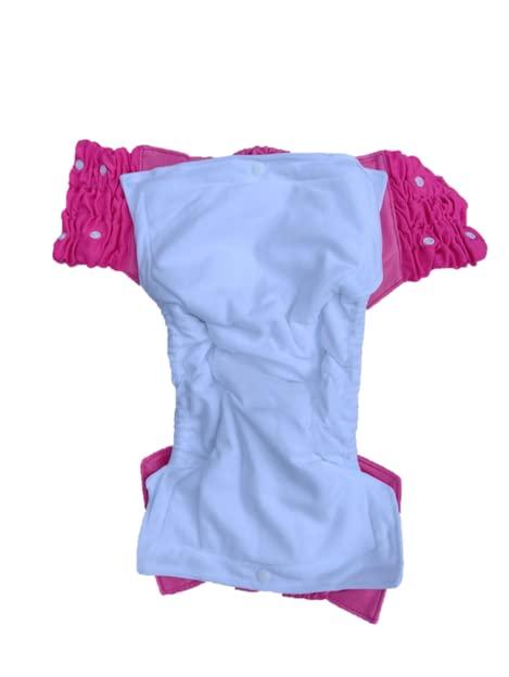 Kijani Baby Night time Washable Cloth Pull up Diapers for Toddlers and preschoolers, Ages 2 Years to 6 Years (Pink, Small (2-4 Years))