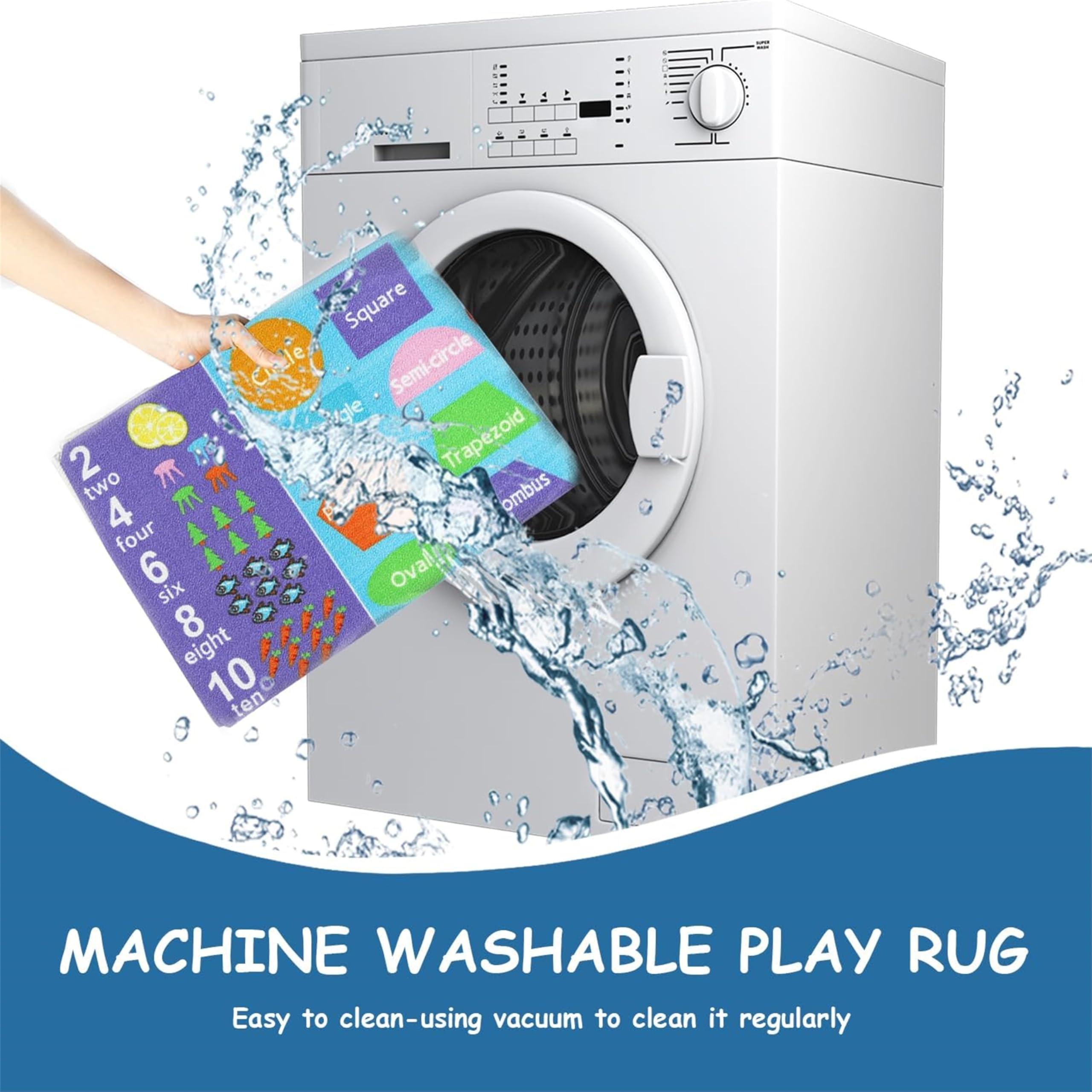 rugylsf Cartoon Husky ABC Kids Rug 4x6ft Toddler & Infant Toddler Floor Mats Alphabet Learning Rugs Soft Durable Non-Slip Play Mats Nursery Area Rugs Bedroom Rugs Kids Room Rugs