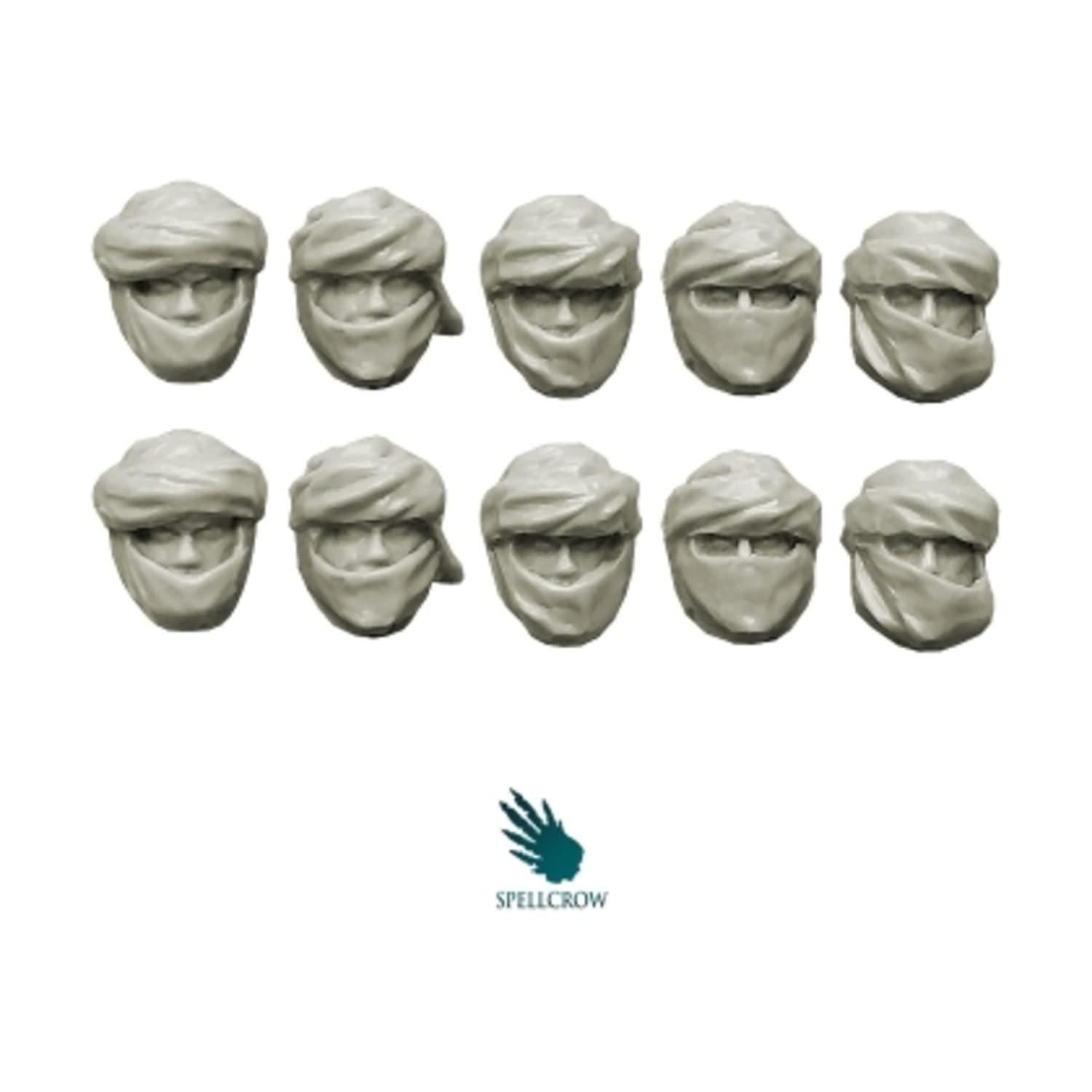 Spellcrow Spellcrow 28mm Scale Conversion bits Desert Guards Heads vs2
