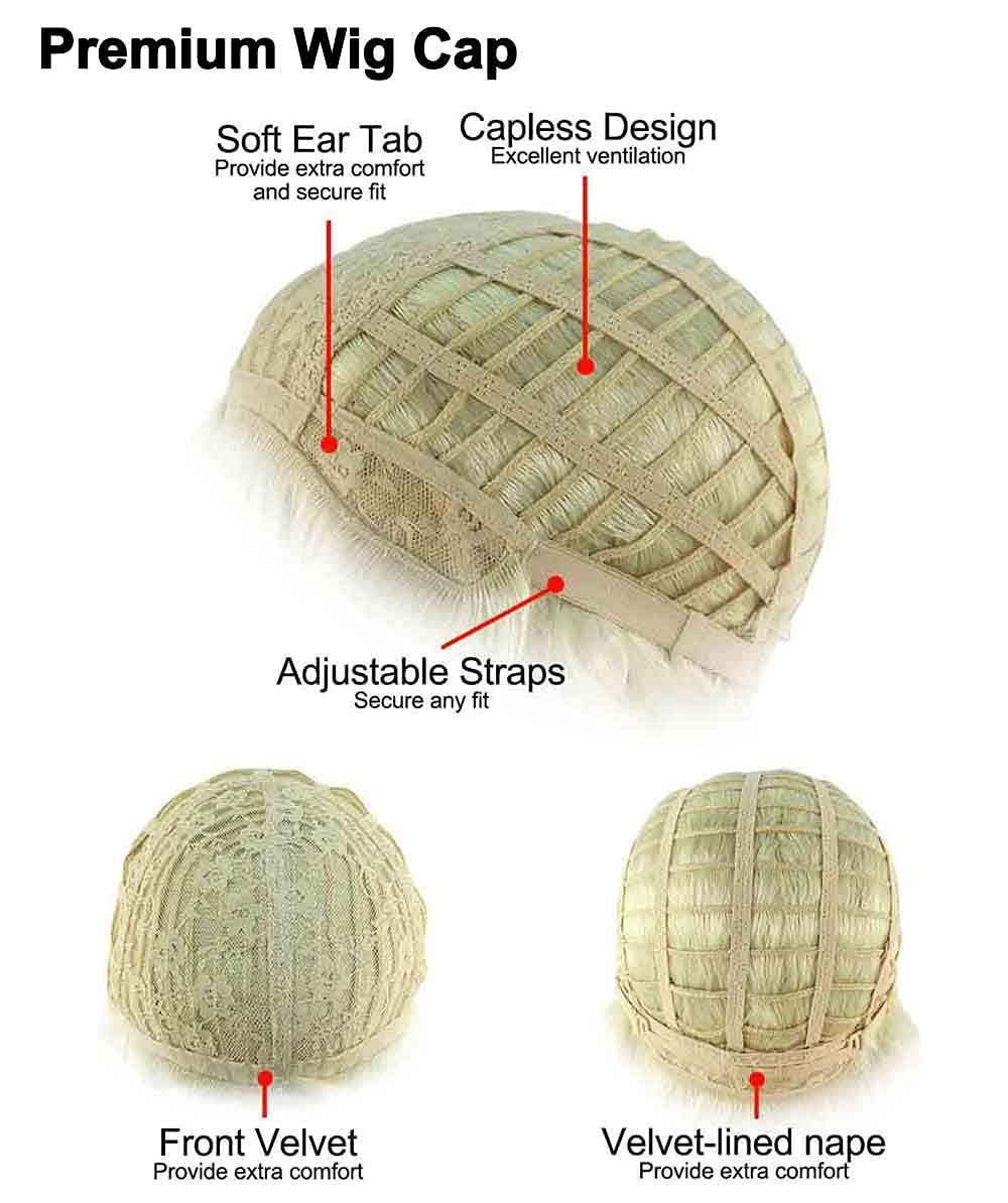 Enigma Costume Wigs Robot Doll Squid Color Brown - Enigma Wigs Red Green Light Game Giant Killer Girl Pigtails Korean Younghee Fancy Dress Bundle MaxWigs Costume Wig Care Guide