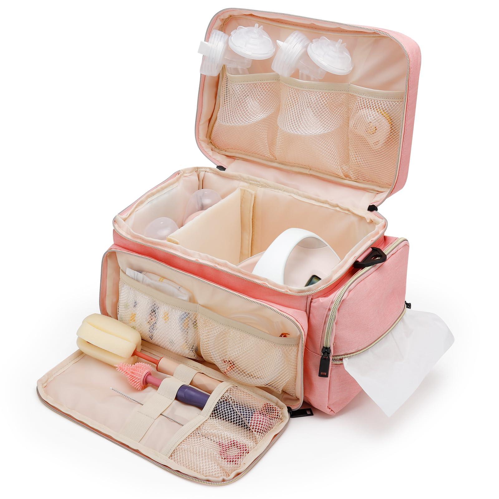 GDNasist GDNasist Breast Pump Bag for Spectra S1 and S2, Pumping Bag with Waterproof Mat for Pump Accessories, Pump Bag for Work, Travel and Family Use