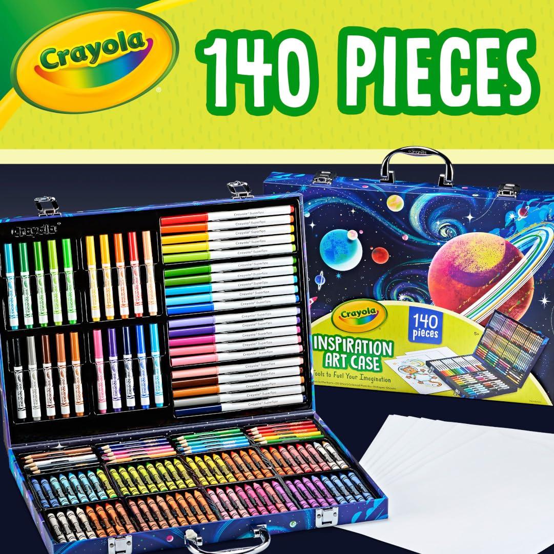 Crayola Crayola Inspiration Art Case Coloring Set - Space (140ct), Art Kit For Kids, Toys for Girls & Boys, Art Set, Gift for Kids [Amazon Exclusive]