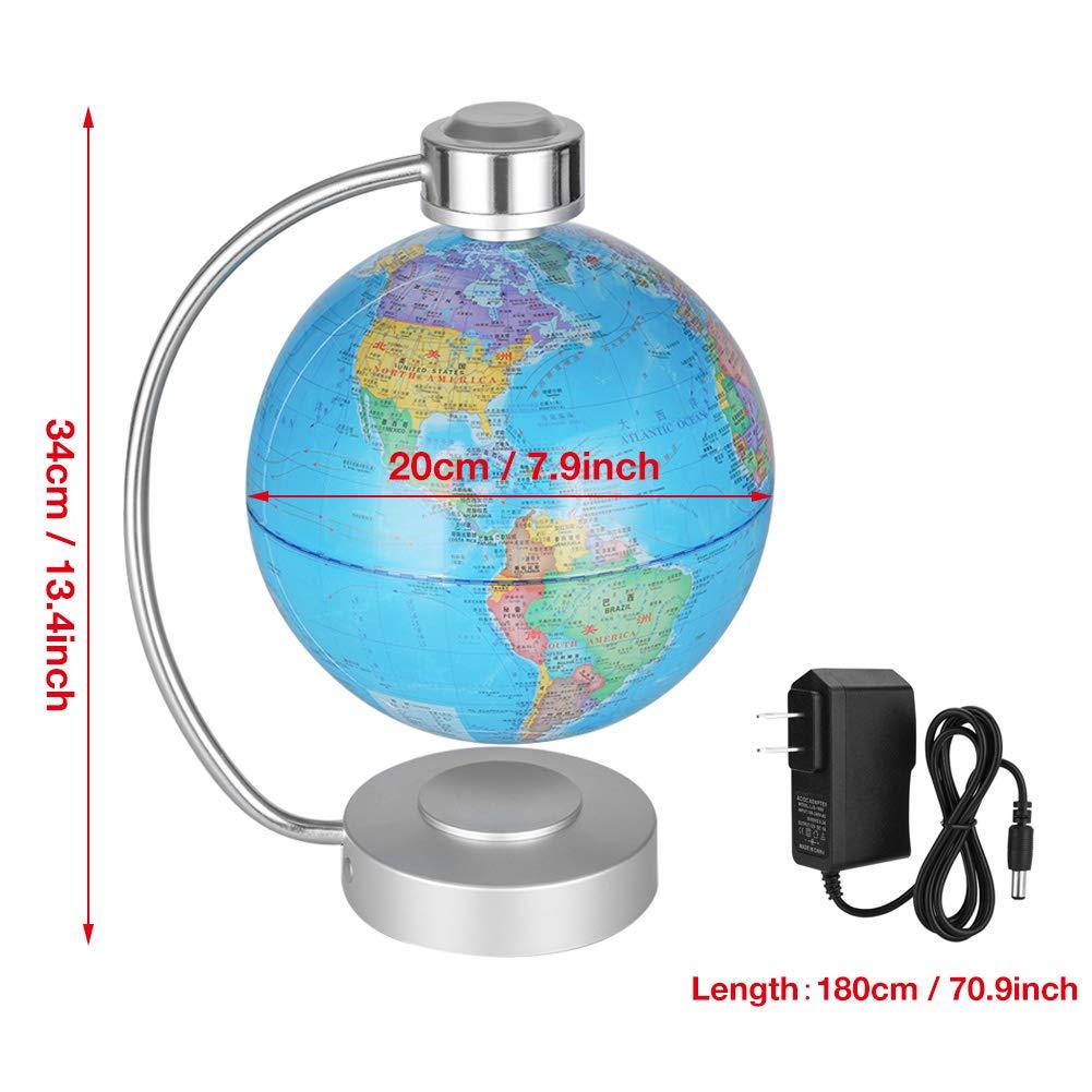 TOMYEUS TOMYEUS Globes 8inch Levitation Globe Rotating Antigravity Earth for Desk Decoration Education Student Children Geographic Globes