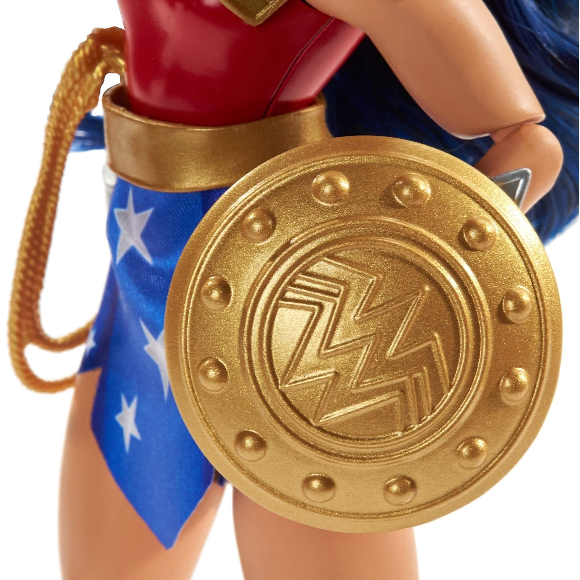 Mattel DC SUPER HERO GIRLS, Wonder Woman Teen to Super Hero Life Action Doll (approx.11-in) with Outfits and 9 Removable Accessories, Fully Articulated for Action-Packed Play, Great Gift for 6 8 Year Olds