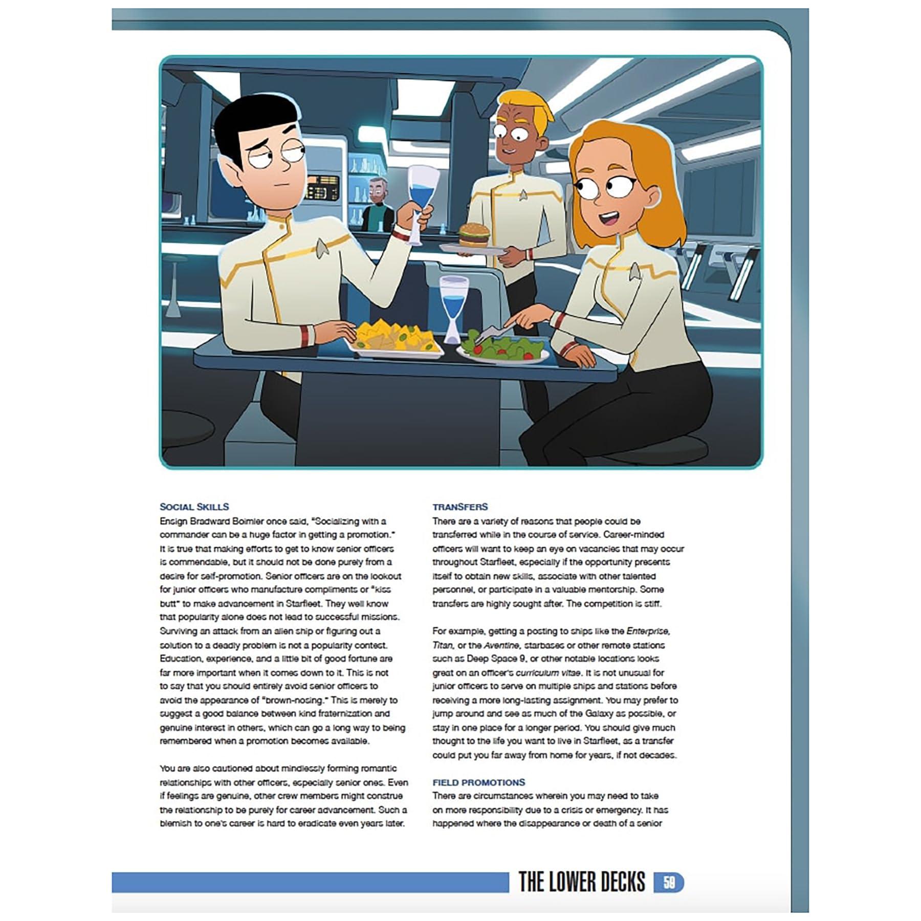 Modiphius Modiphius: Star Trek Adventures Star Trek: Lower Decks Campaign Guide - Expansion Hardcover RPG Book, New Content, Black