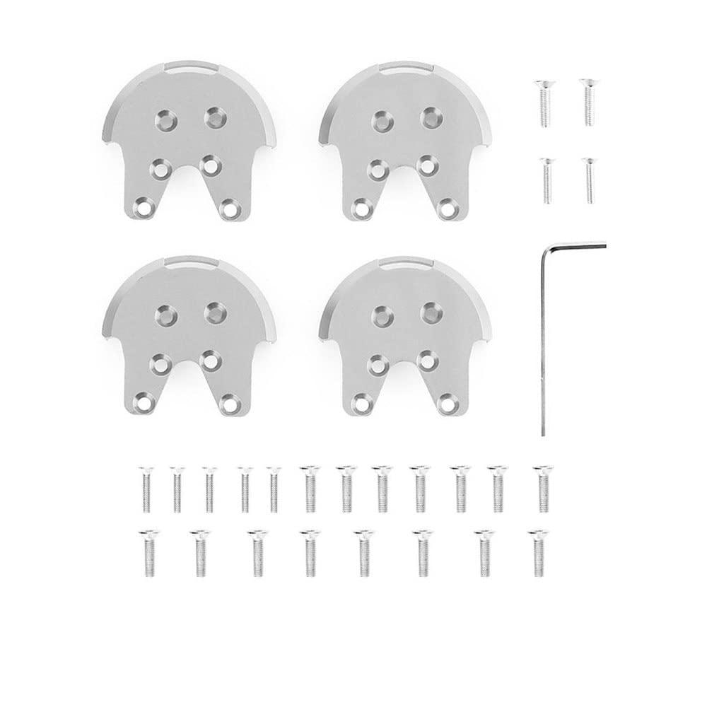 YANHAO YANHAO [Drone Parts] for DJI Phantom 3 Series 4X Metal Reinforcement Plate Kit Propeller Protection Motor Mount Base Protect [Easy Installation] (Color : Silver)