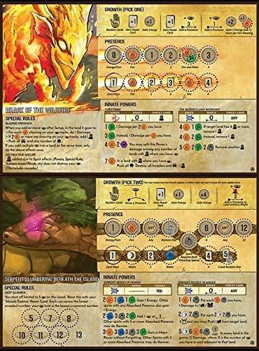 greater than games Spirit Island: Spirit Promo Pack 1 Heart of The Wildfire, Serpent Slumbering