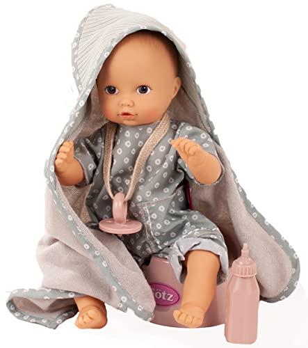 Gtz Gotz Aquini 13\" Avacado Girl Drink & Wet Bath Baby Doll with Pacifier, Towel and Potty