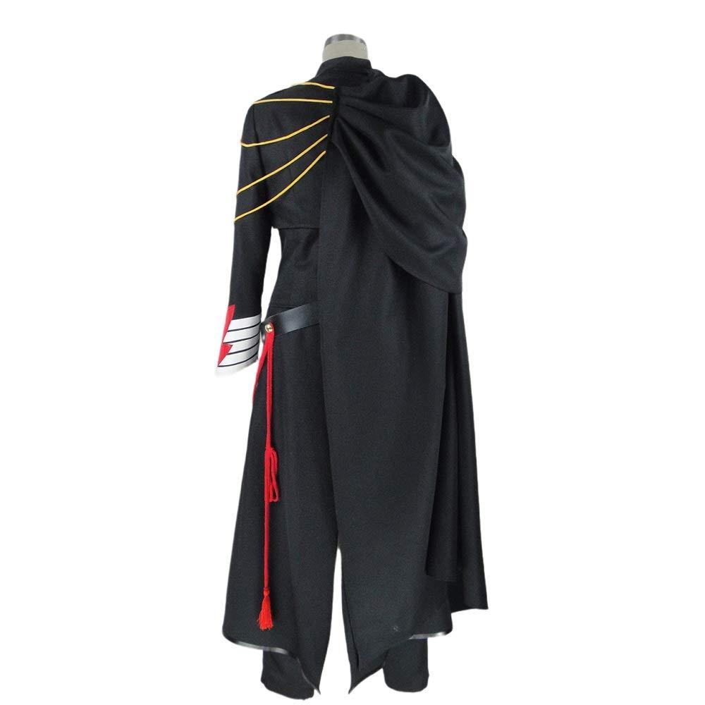 QILONG Code Geass Code Black in Ashford Lelouch Lamperouge Lelouch vi Britannia Cosplay Costume2532 (Male S)