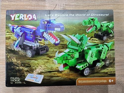 Yerloa Yerloa Dinosaur Toys for Kids 8-12 Jurassic Building Kits for Boys 6 7 8 9 10 11 12 + Year Old 343 Pcs Remote Control STEM Projects Building Toys Blocks Sets Educational Birthday Gift for Kid 5-7 8-12