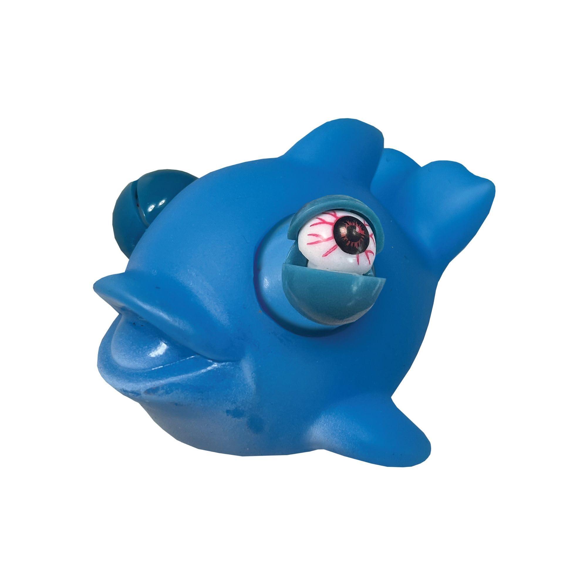 Wild Winkers Wild Winkers - Dolphin from Deluxebase. Squeeze Toy Dolphin with Popping Eyes. Stress Fidget Toy for Adults and Kids. Squishy Toy Animal Figures for Kids Party Favors and Stress Toys.