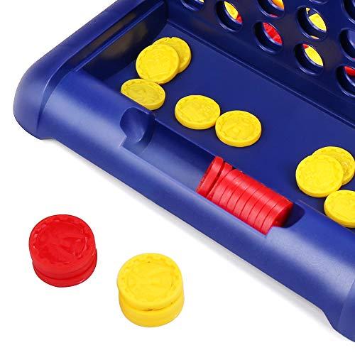 IAMGlobal IAMGlobal 4 in a Row, 2 Pack Board Games, Four in a Row Game, Travel Size Line Up 4, Classic Family Toy for Kids and Family for Fun (2 Pcs)