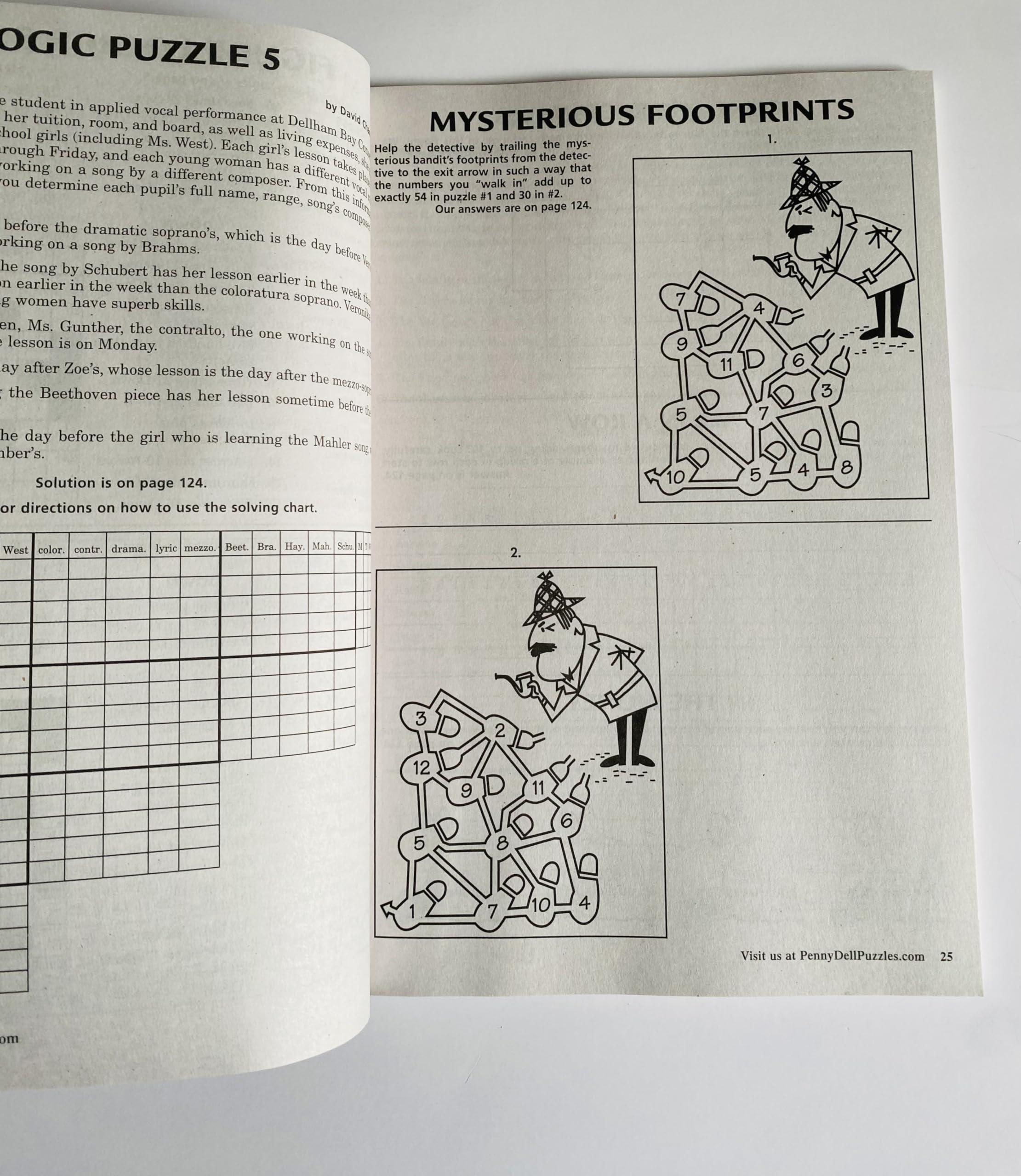 Penny Press Lot of 2 Dell Penny Press Math and Logic Problems Puzzles Volumes 179 and 180