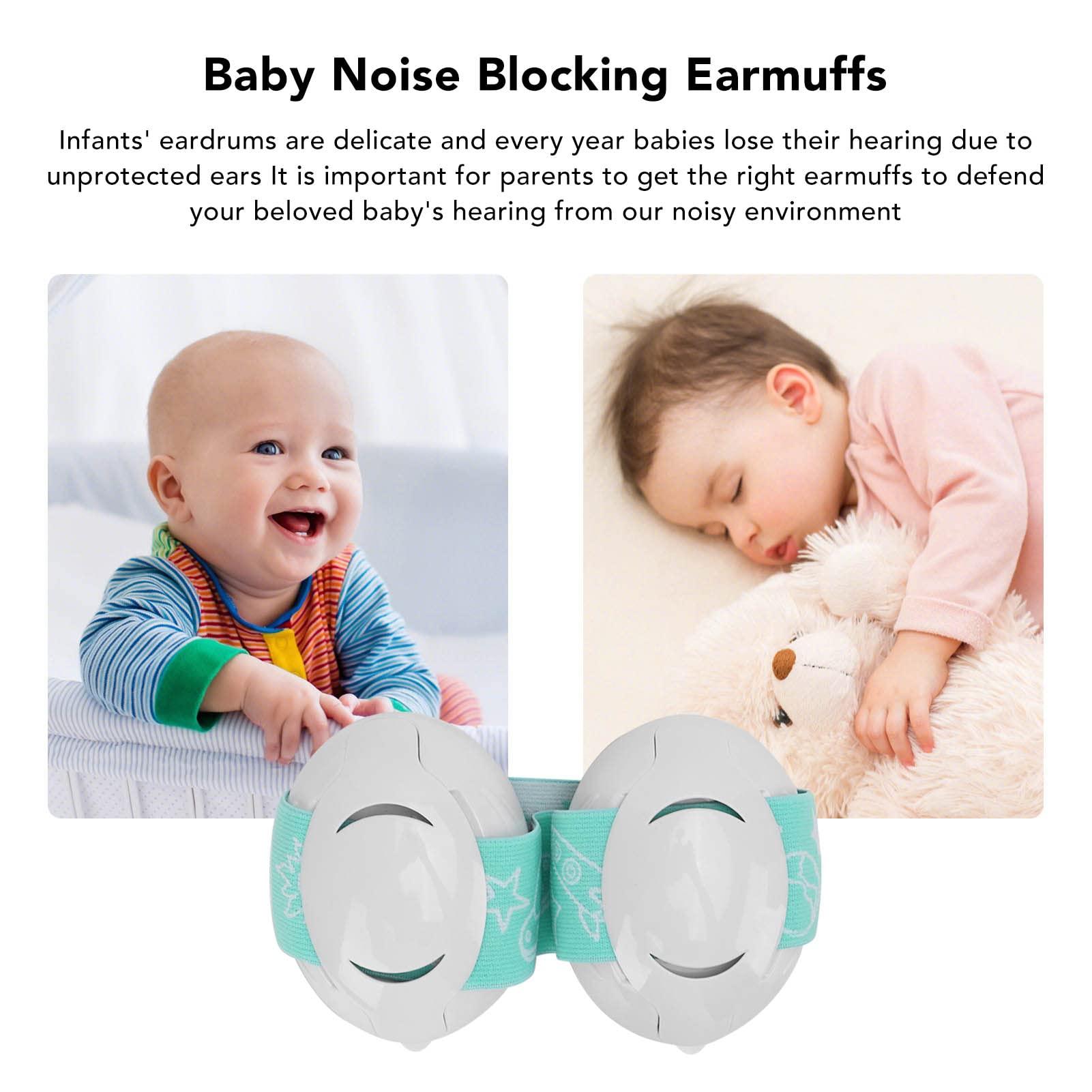 Pilipane Baby Ear Protection,Baby Ear Muffs, Baby Hearing Protection, Baby Earmuffs for Sleep, Noise Cancelling Baby Headphones, Hearing Protection Infants Earmuffs with Elastic Headband, for Babies(blue)