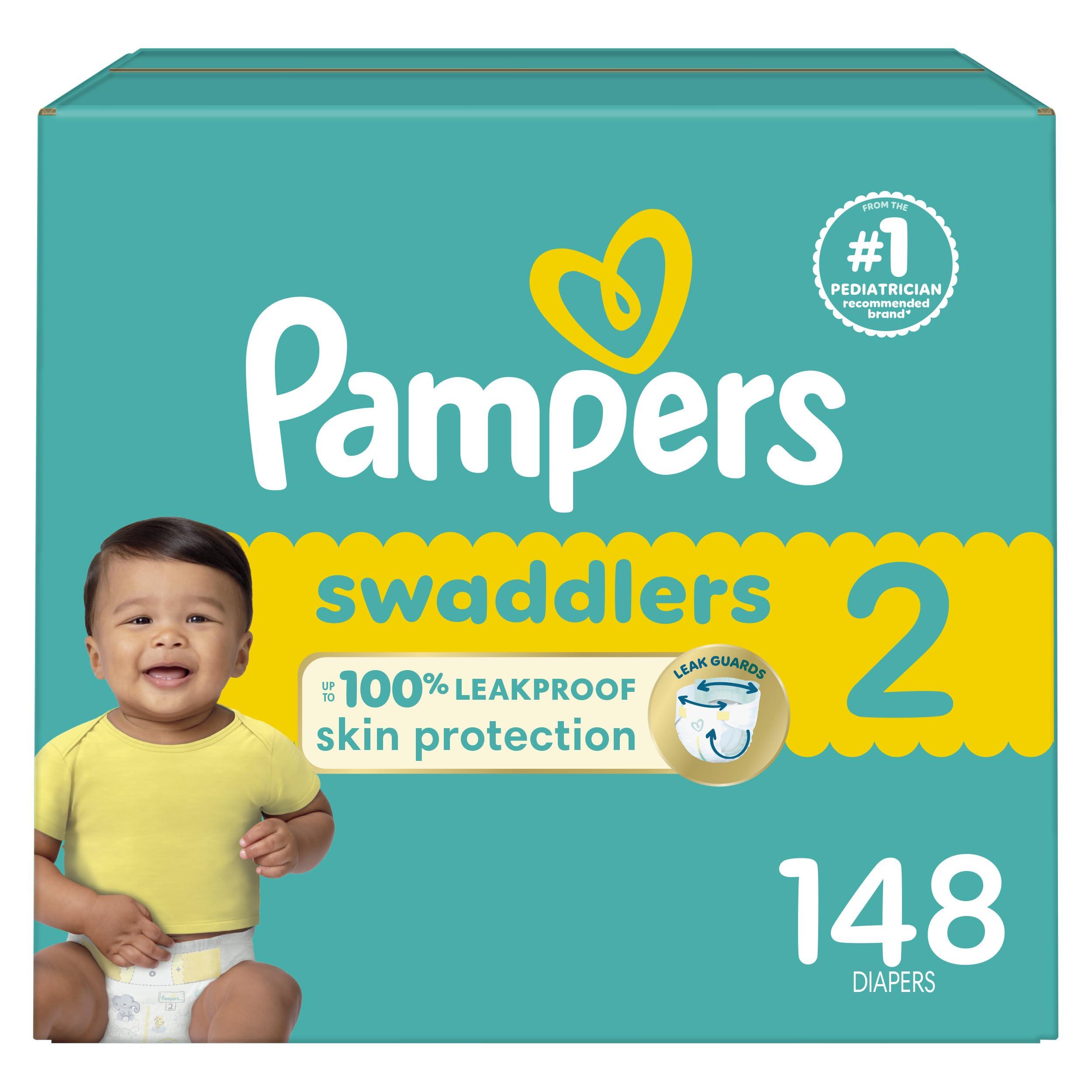 Pampers Pampers Baby Diapers - Swaddlers - Size 2, 148 Count, Ultra Absorbent Disposable Infant Diaper