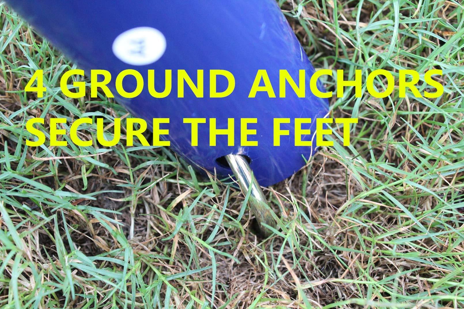 Zhangzhoushijumengwangluokejiyouxiangongsi Generic Kid Swing Set with Slide and Seesaw Swing Sets for Backyard Swingset Outdoor for Kids, Blue, W140860516