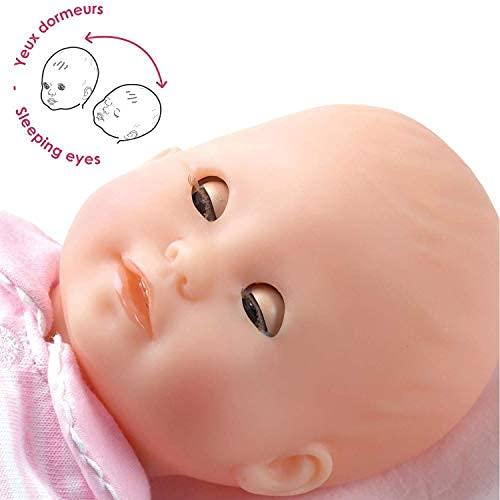 Corolle Corolle Bb Calin Charming Pastel Baby Doll - 12\" Soft Body Doll with Pink Outfit, Sleeping Eyes Open and Close, Vanilla-Scented, for Kids Ages 18 Months and up