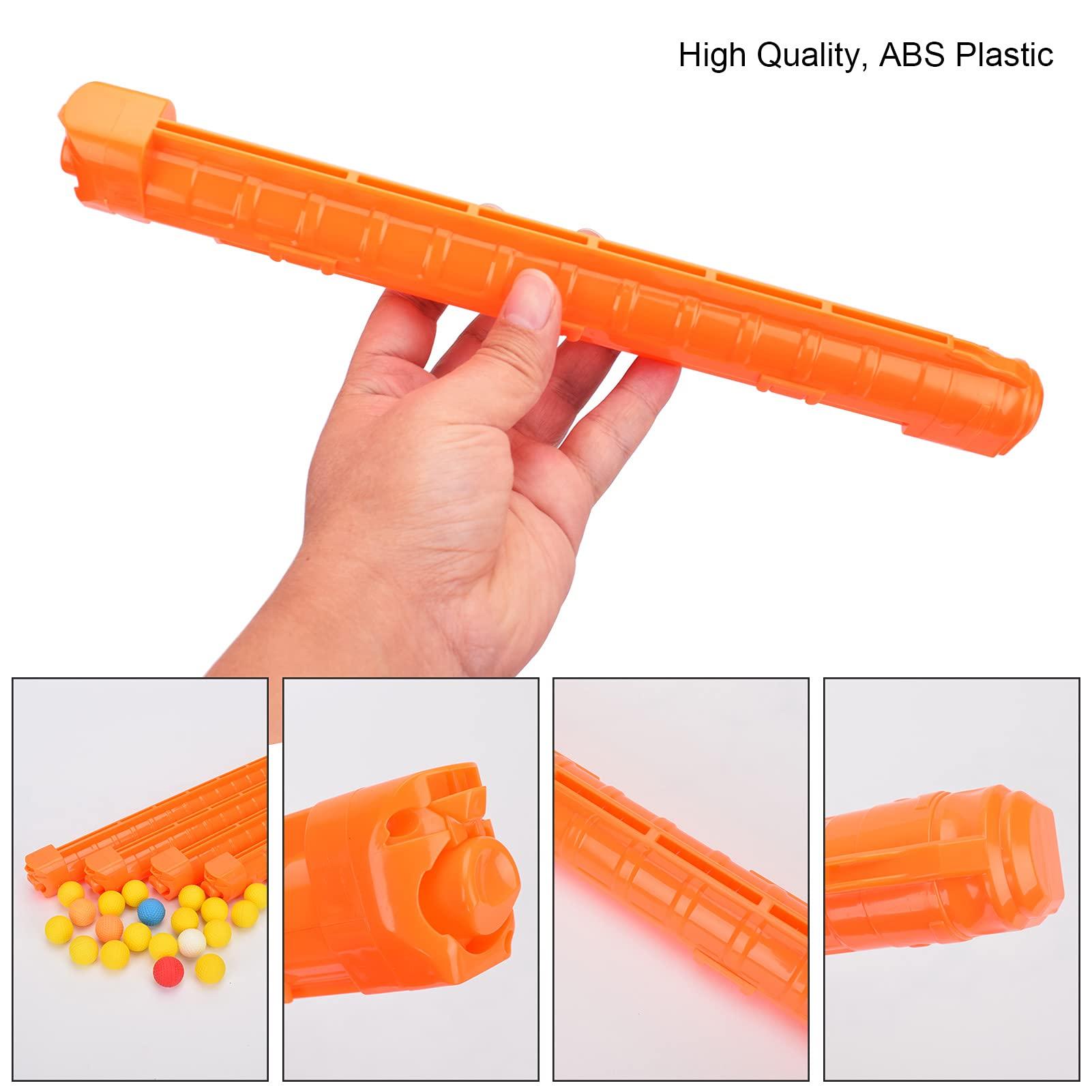OIMIO OIMIO 12-Round Magazine, 4 Pack Round Magazines Bullet Clips for Nerf Rival (Orange)