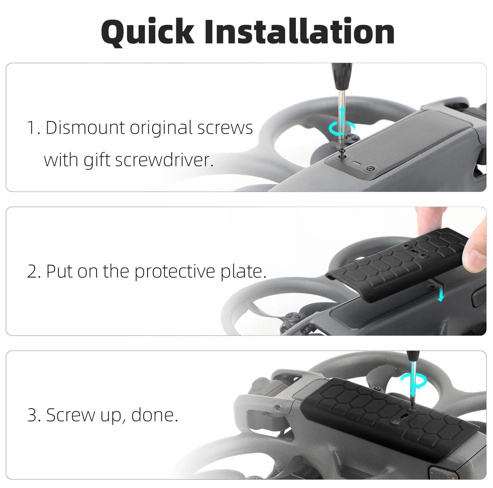 BTG BTG Protective Plate for DJI Avata 2 Accessories Body Protection Bottom Protection(Red)