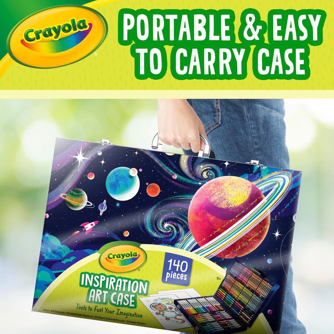 Crayola Crayola Inspiration Art Case Coloring Set - Space (140ct), Art Kit For Kids, Toys for Girls & Boys, Art Set, Gift for Kids [Amazon Exclusive]