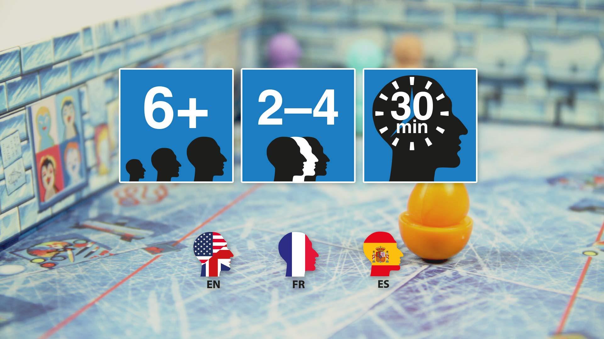 Brain Games Brain Games: ICECOOL, A Fast & Fun Penguin Flicking Strategy Board Game, A Family Fun Game Everyone is Sure to Enjoy, For Ages 6 and up