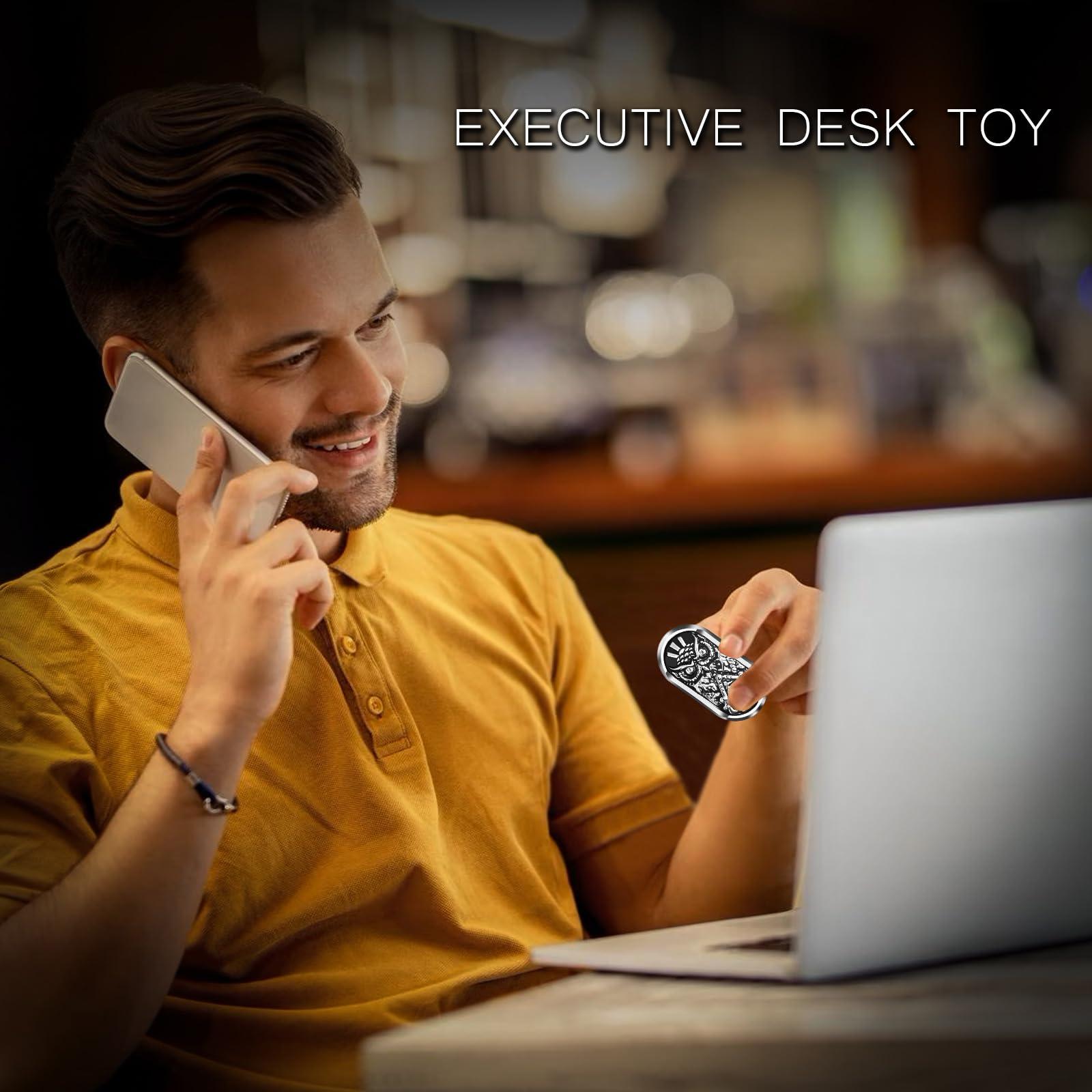 HIDEDC Breakthrough Fidget Slider & Owl Fidget Slider Bundle, EDC Fidget Toys Adults Sensory Toys Home Office Executive Desk Toys Gift for ADHD/ADD/Autism