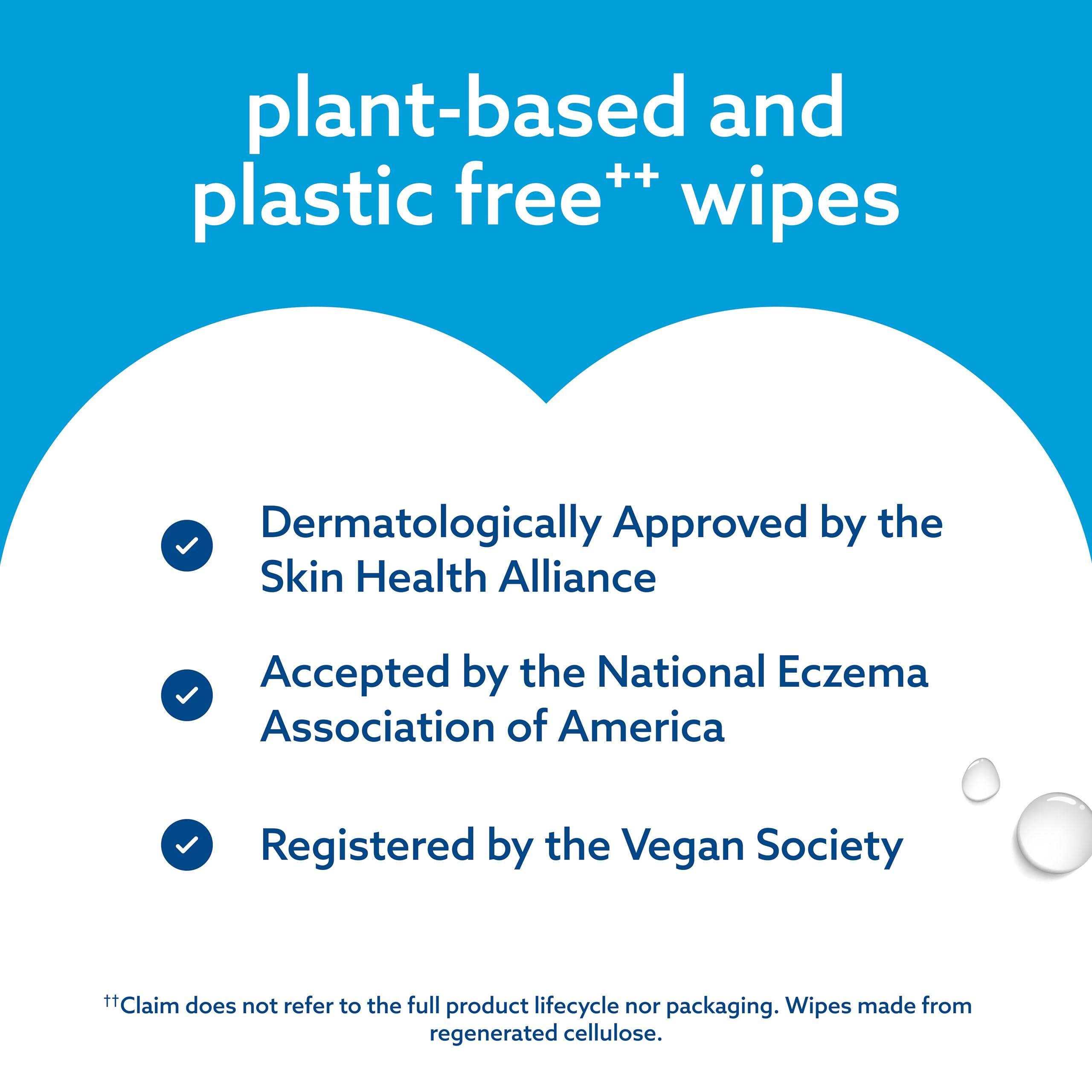 WaterWipes WaterWipes Plastic-Free Original Baby Wipes, 99.9% Water Based Wipes, Unscented & Hypoallergenic for Sensitive Skin, 240 Count (4 packs), Packaging May Vary