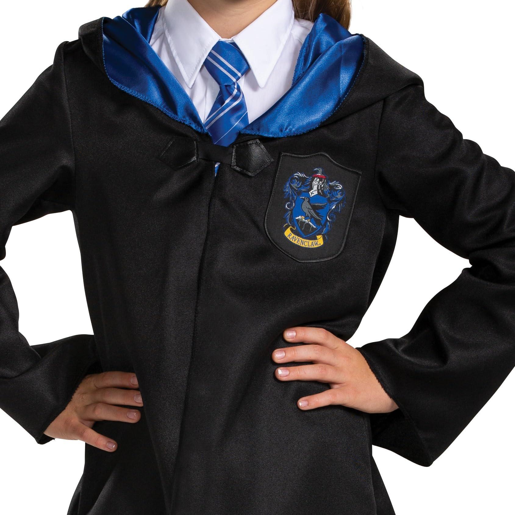 Disguise Disguise Harry Potter Ravenclaw Robe, Official Wizarding World Costume Robes, Classic Kids Size Dress Up Accessory, Child Size Small (4-6), Black & Blue