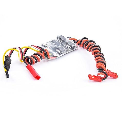 YoungRC YoungRC Dual Way Bidirectional Brushed ESC RC 5A Brushed ESC 2S-3S RC ESC Speed Control+180 Motors 3V-9V Strong Magnetic Motor Kit with Motor Mount+Drive Shaft+D30 Propeller+Couplings for RC Boats