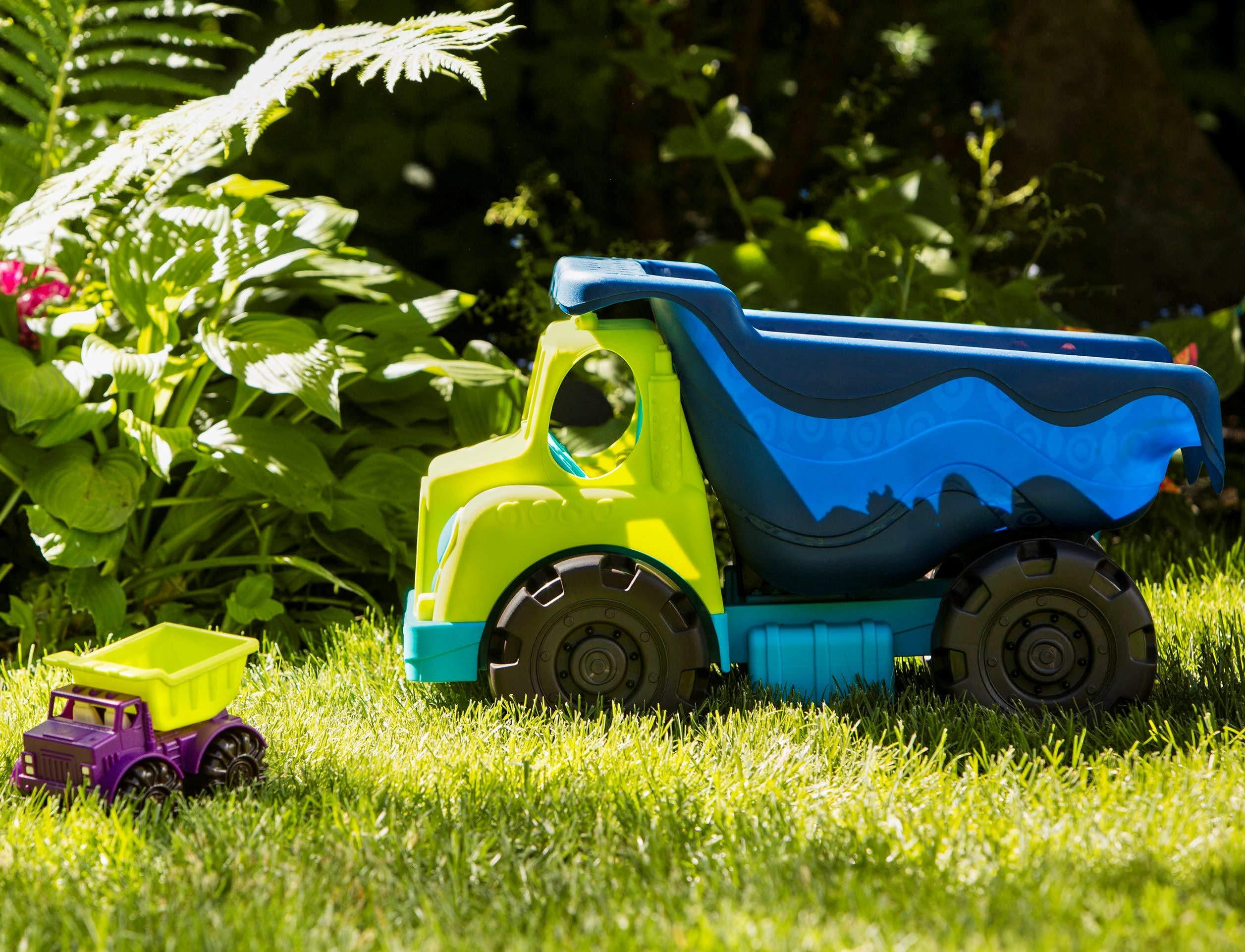 Branford LTD B. toys- Colossal Cruiser 20\" Sand Truck- Water & Sand Playset - Beach Dump Truck for kids- 18 months +