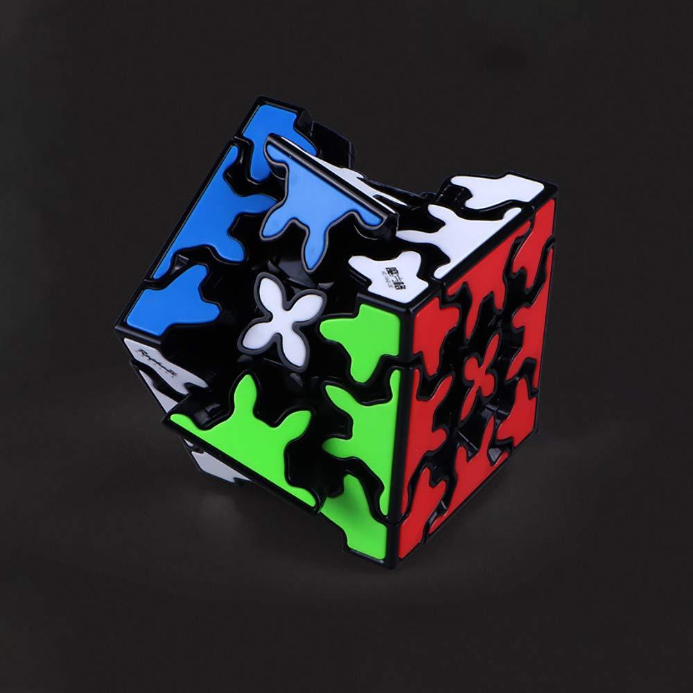 Yealvin Yealvin Gear Cube, 3x3x3 Magic Speed Gear Cube Twisty Puzzles Gear Cube 3D Puzzle Toys Brain Teasers