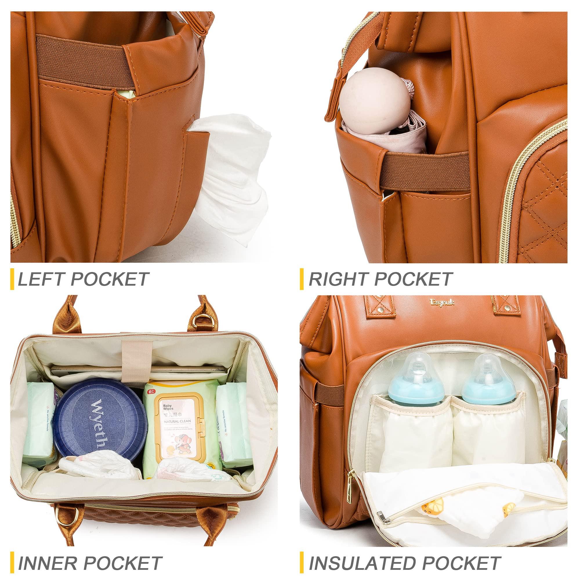 Ezgnuk Ezgnuk Small Diaper Bag, Mini Baby Backpack, Multi-function Waterproof Travel Tote Work Bag