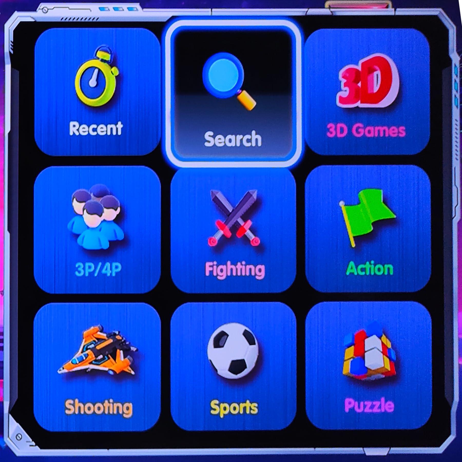 RegiisJoy RegiisJoy 30000 in 1 Pandoras Box 70S Arcade Game Console Retro Game Machine for PC & Projector & TV, 2-4 Players,3D Games, Search/Hide/Save/Load/Pause Games