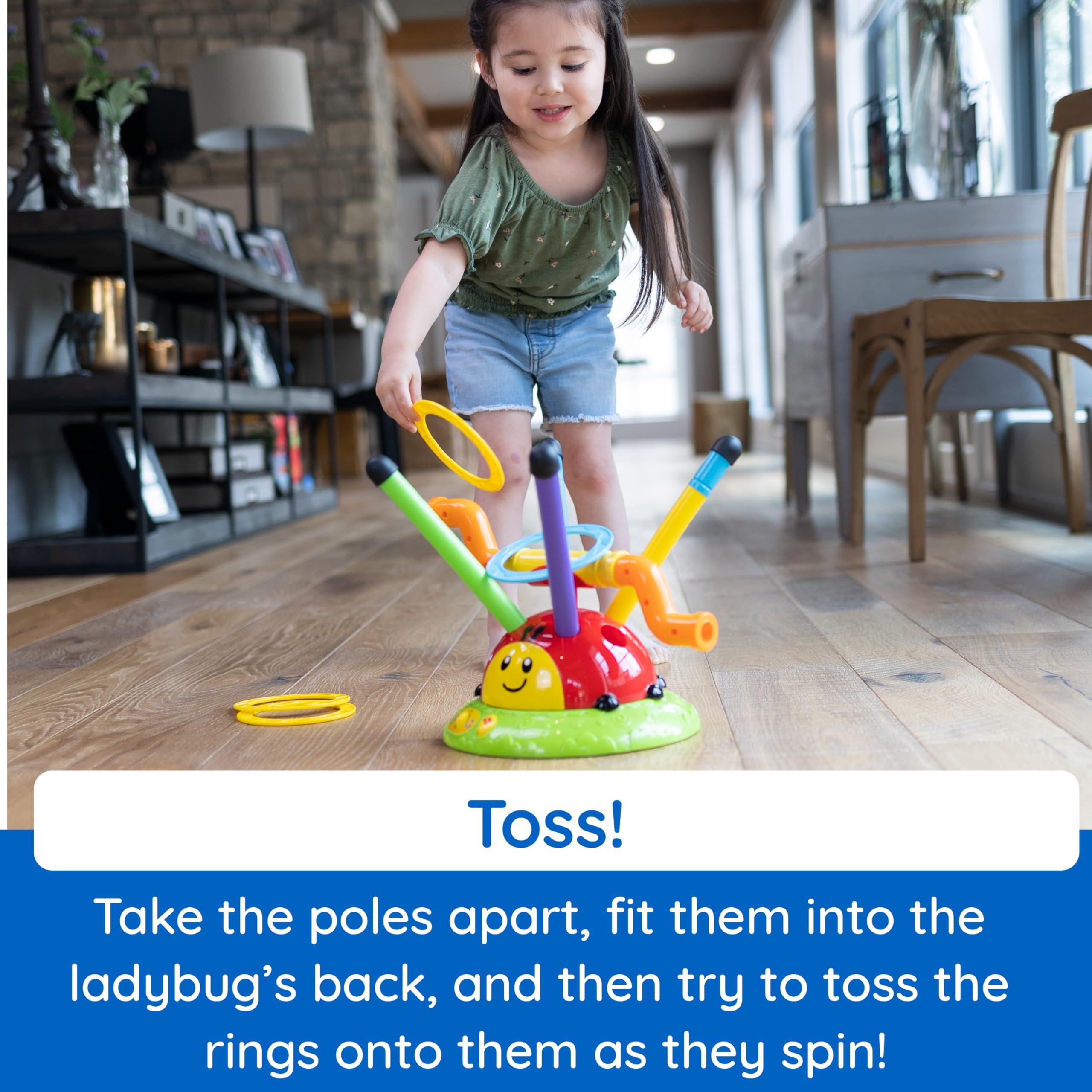 Fat Brain Toys Fat Brain Toys 2-in-1 Musical Jump \'n Toss - Active Indoor/Outdoor Game, Ages 4+