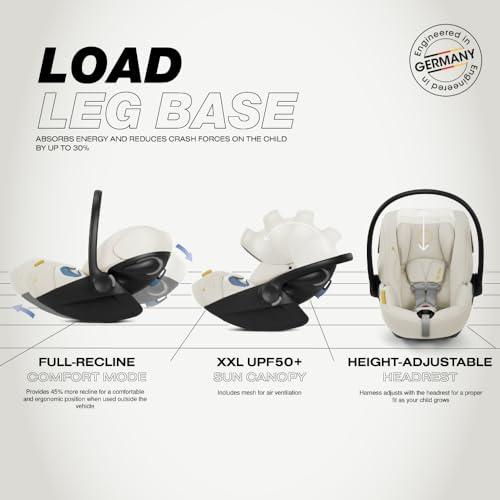Cybex Cybex Cloud G Comfort Extend Infant Car Seat with Anti-Rebound Base, Linear Side Impact Protection, Latch Install, Ergonomic Full Recline, Extended Leg Rest