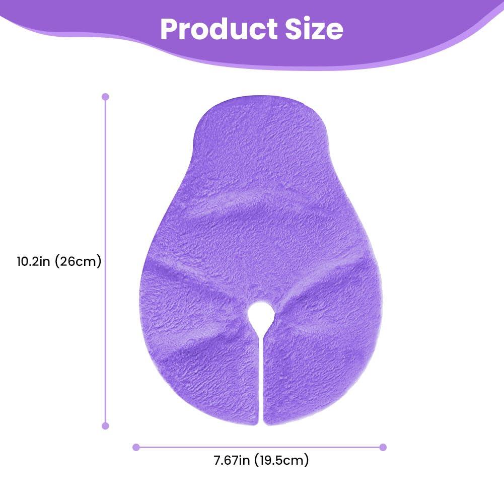 CONBELLA 2 Larger Breast Ice Packs with Soft Covers and 6 Breast Pads for Leaking Milk, Hot and Cold Breast Therapy Packs, Breastfeeding Essentials for Relief of Clogged Ducts, Nipple Pain, Engorgement