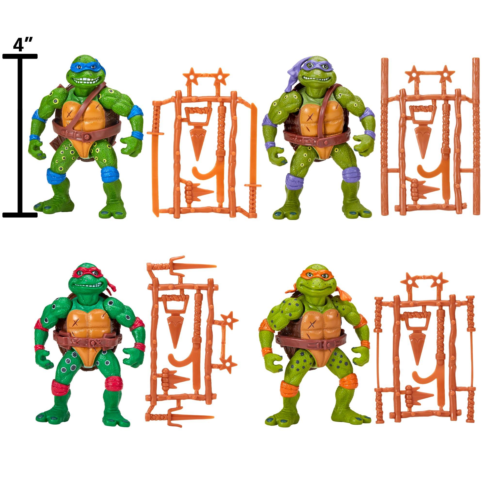Teenage Mutant Ninja Turtles Micro Mutant Teenage Mutant Ninja Turtles Micro Mutant TMNT Classic Movie Star Soft Bundle