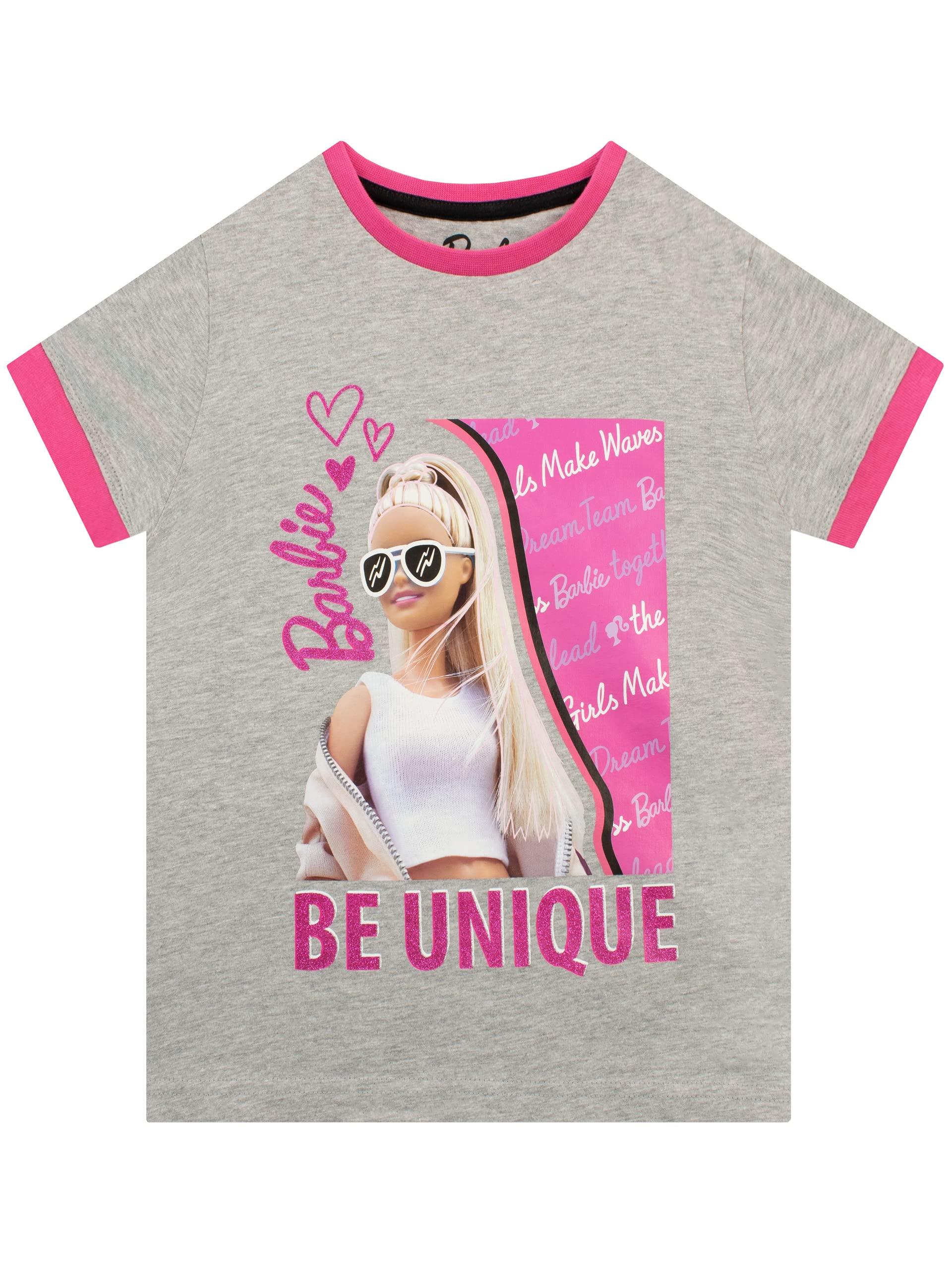 Barbie Barbie Shirts for Girls | Official Merch | Inspirational Girl Tshirt Grey 4