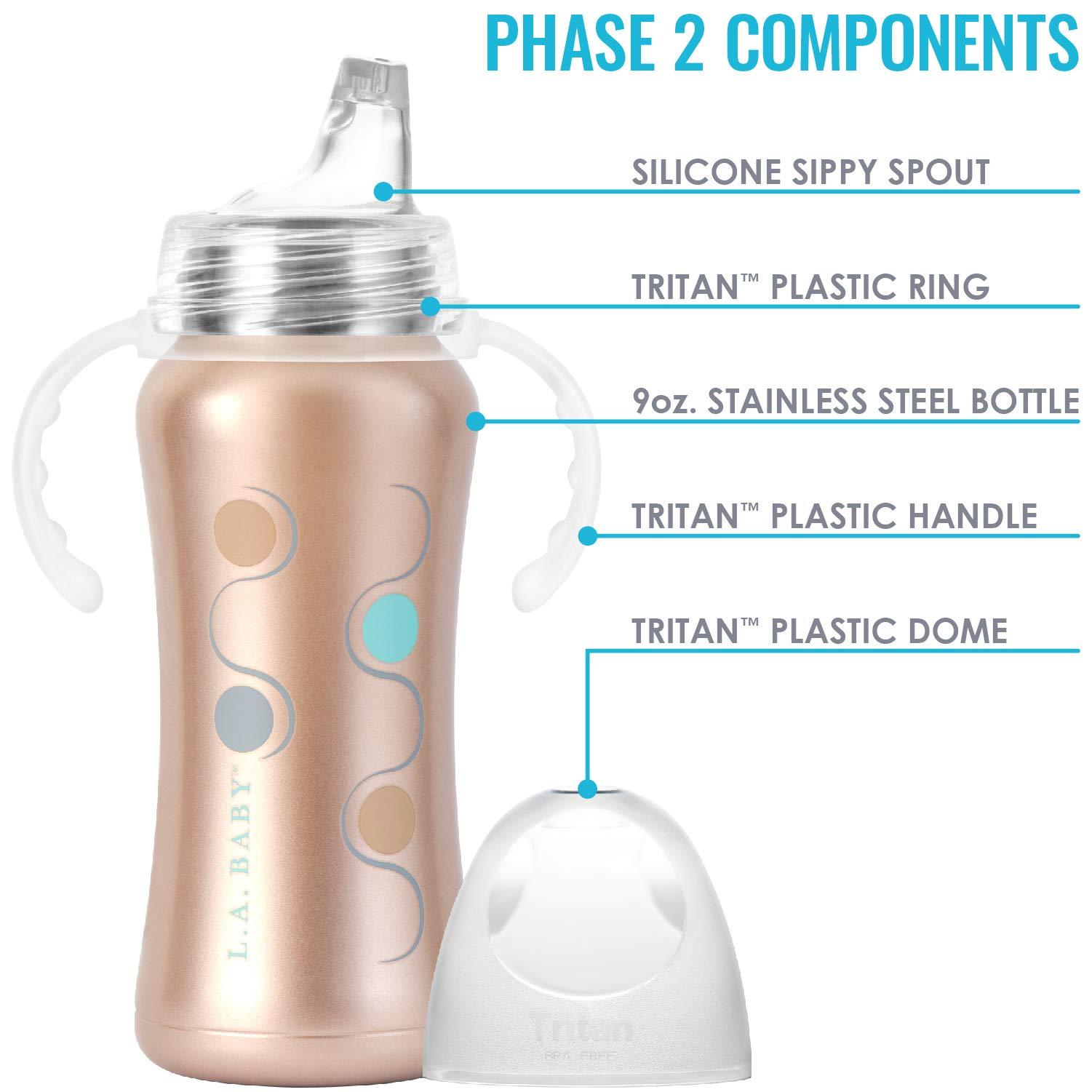 Ultimate Stainless Steel Sippy Cup | 9oz L.A. Baby - ToysCentral