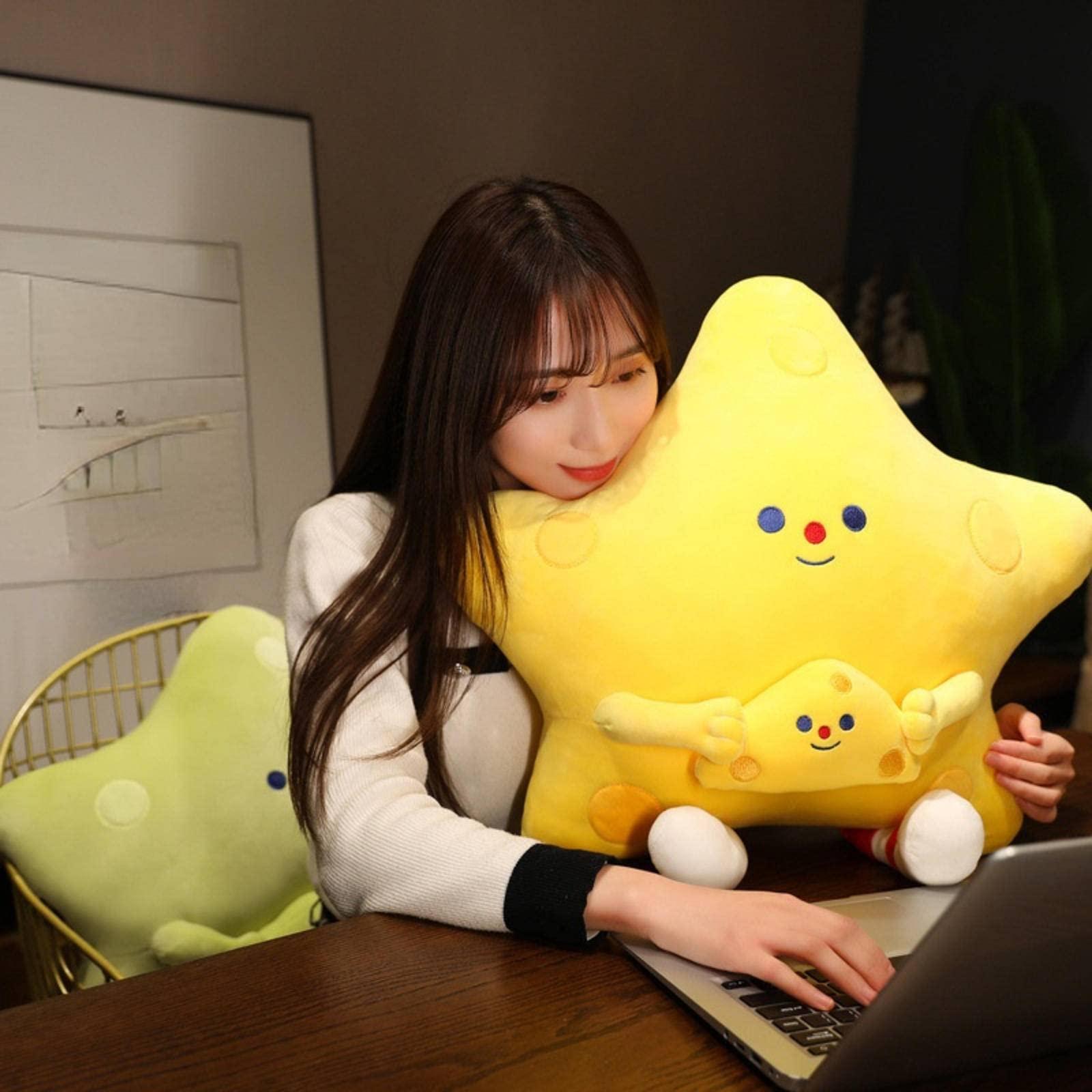 FDEYJSNG FDEYJSNG Star Shaped Decorative Pillows for Girls Boys Toddler Kids Room Soft Star Plush Cute Throw Pillows for Bedroom