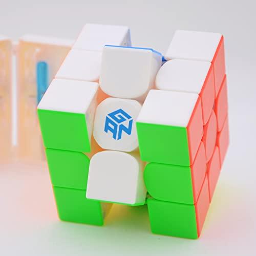 Bukefuno Bukefuno GAN 11 M Pro 3x3 Magnetic Speed Magic Cube stickerless GAN11M Pro 3x3x3 Puzzle Magic Cube(GAN11 M Pro Primary Color Kernel Version)