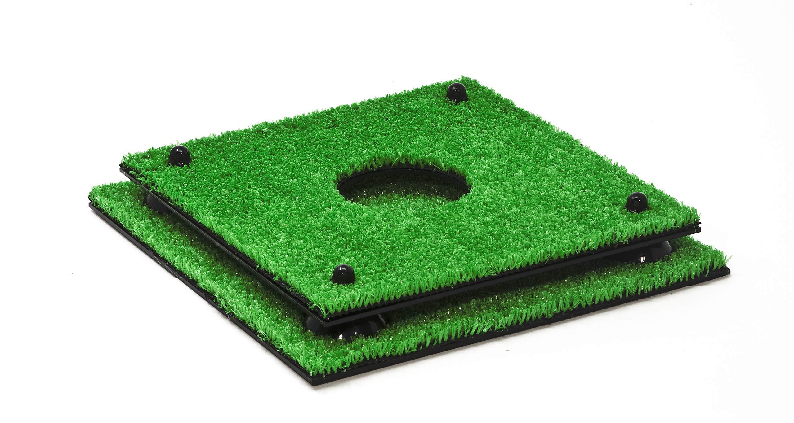 Better Display Cases Better Display Cases Acrylic Soccer Ball Display Case with Black Risers Mirror, Turf Base and Wall Mount (A027-BR)