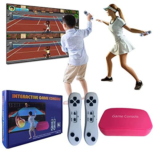 YRPRSODF YRPRSODF TV Game Console Built in 883 Games, Handheld Retro Video Game Machine with 2.4G Wireless Gamepad Somatosensory Control, HD Plug and Play, Home Interactive& Puzzle Games, Red