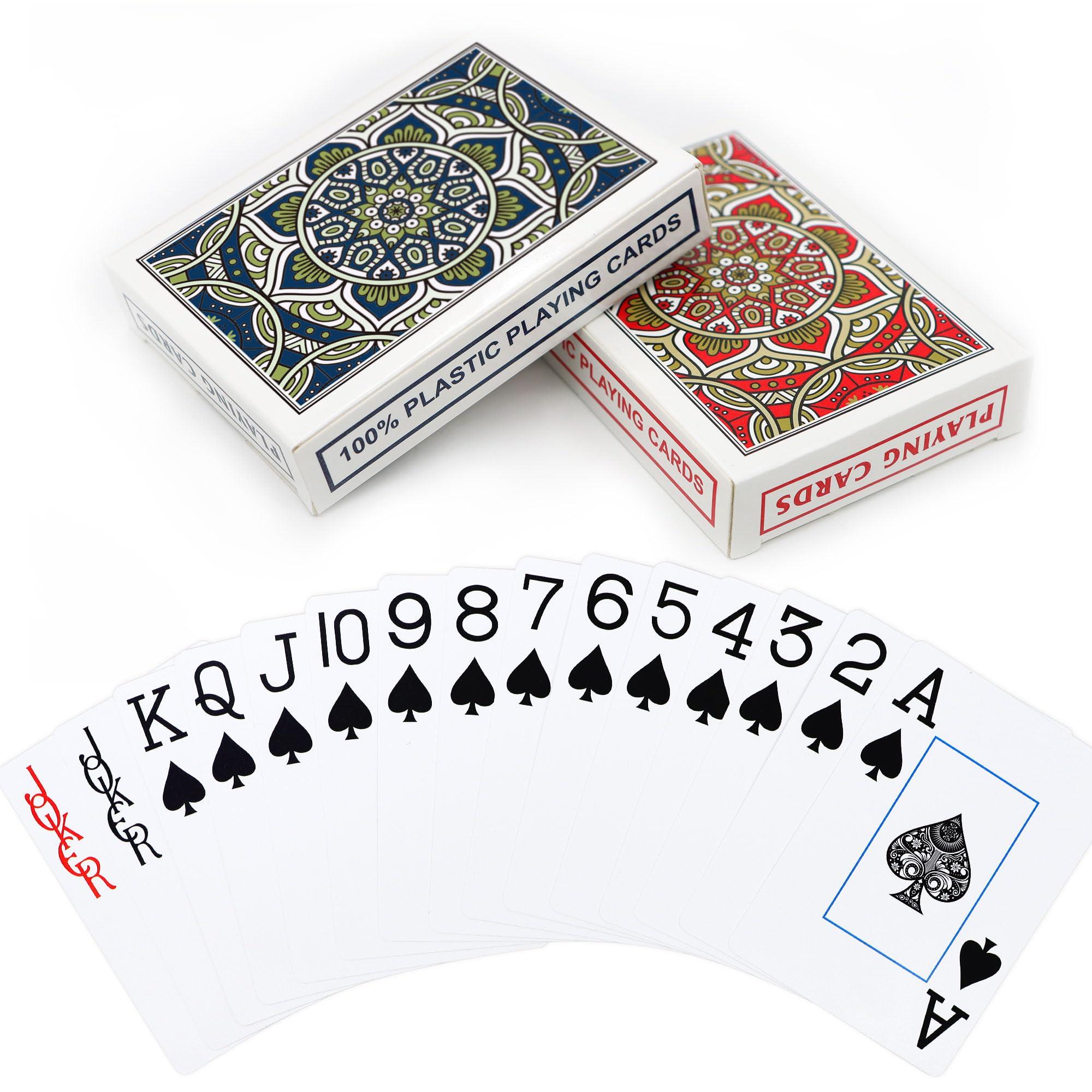 Metsyth Plastic Playing Cards 2 Pack Waterproof Metsyth