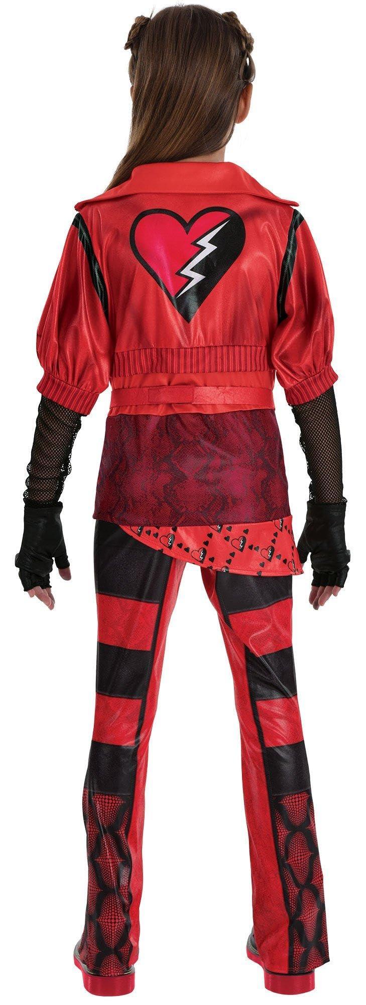 Party City Party City Red Costume for Girls - Disney Descendants 4 The Rise of Red Costume Includes Shirt with Attached Jacket, Pants, Belt, & Gloves - Costumes for Halloween, Birthday Parties, & Themed Events