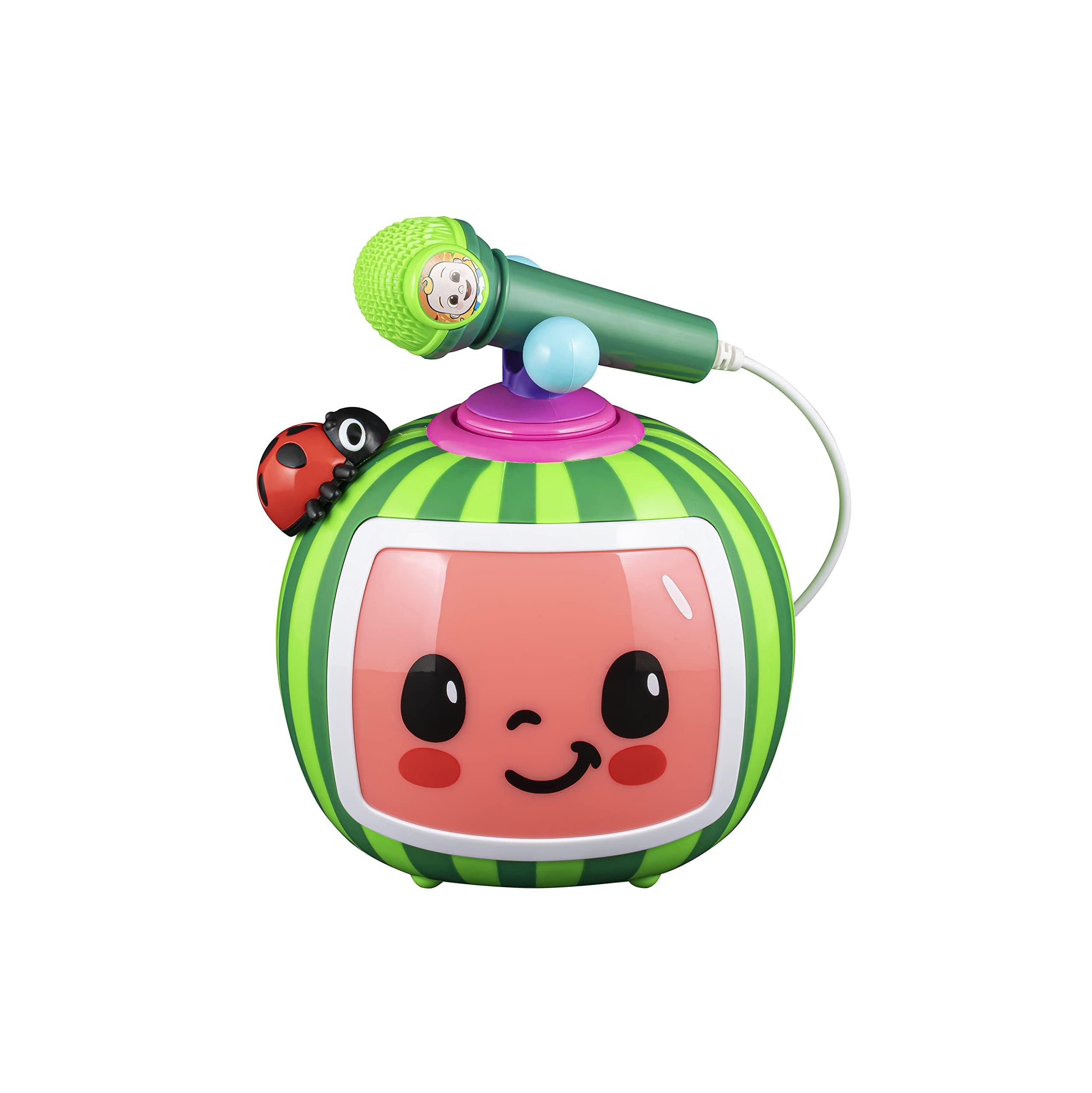 eKids eKids Cocomelon Toy Karaoke Machine for Kids with Microphone and Musical Activators, Includes Night Light with Sleep Sounds and Lullabies for Toddlers