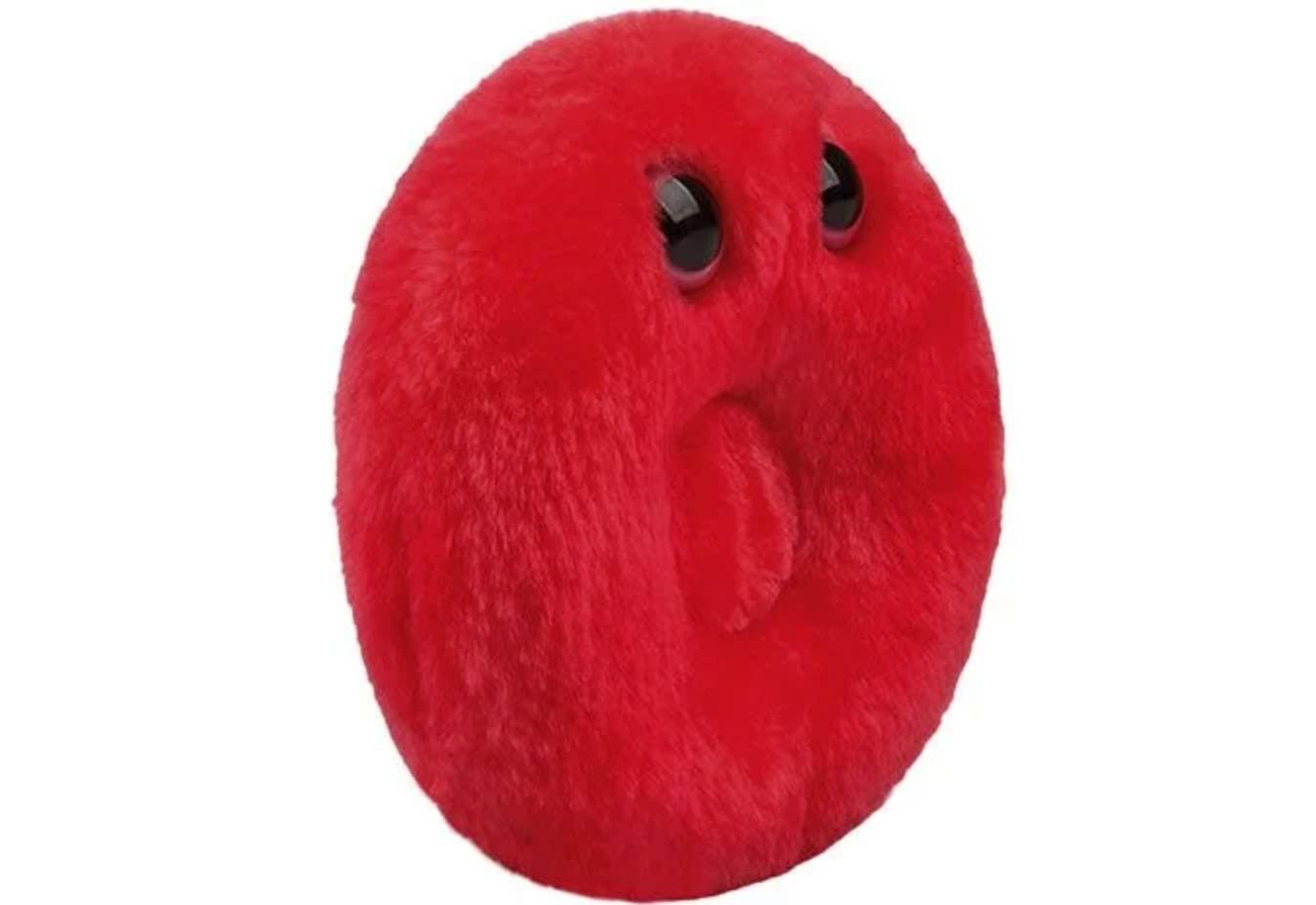 GIANT MICROBES GIANTmicrobes Red Blood Cell Plush, Blood Cell Plush, Blood Bank Laboratory Gifts, Lab Tech Gifts, Hematology Gifts, Leukemia Gifts, Phlebotomy Gifts, Phlebotomist Gifts