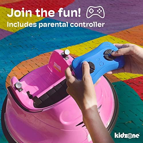 Kidzone 6V Electric Ride On Bumper Car for Kids Toddlers 1.5 5